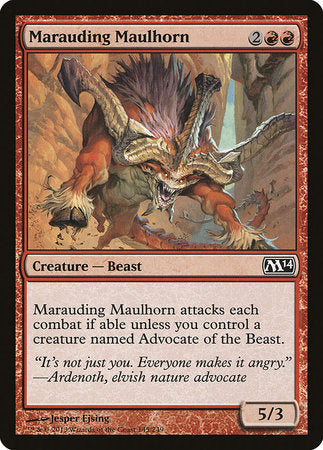 Marauding Maulhorn [Magic 2014] | Fandemonia Ltd