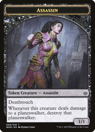 Assassin Token [War of the Spark Tokens] | Fandemonia Ltd