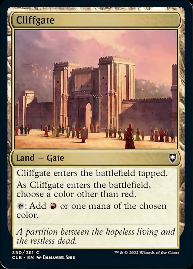 Cliffgate [Commander Legends: Battle for Baldur's Gate] | Fandemonia Ltd
