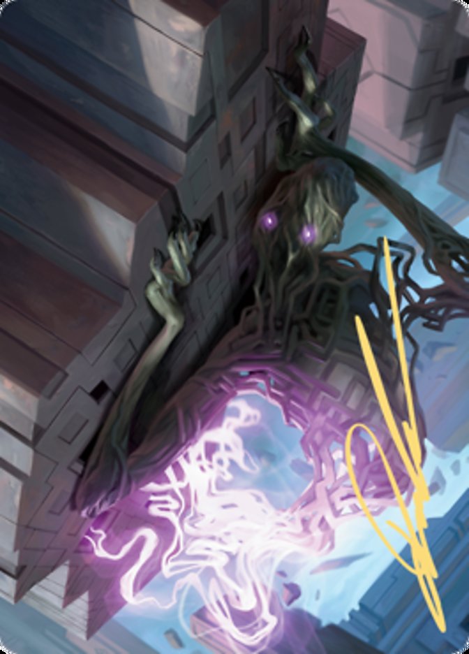 Skyclave Shade Art Card (Gold-Stamped Signature) [Zendikar Rising Art Series] | Fandemonia Ltd