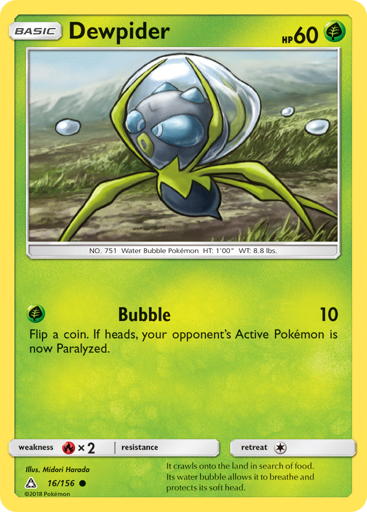 Dewpider (16/156) [Sun & Moon: Ultra Prism] | Fandemonia Ltd