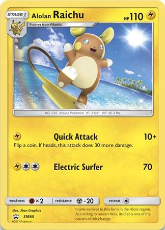 Alolan Raichu (SM65) (Jumbo Card) [Sun & Moon: Black Star Promos] | Fandemonia Ltd