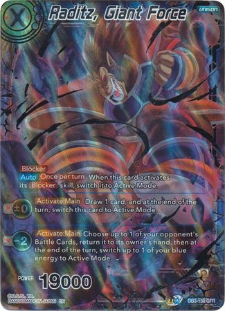 Raditz, Giant Force [DB3-136] | Fandemonia Ltd