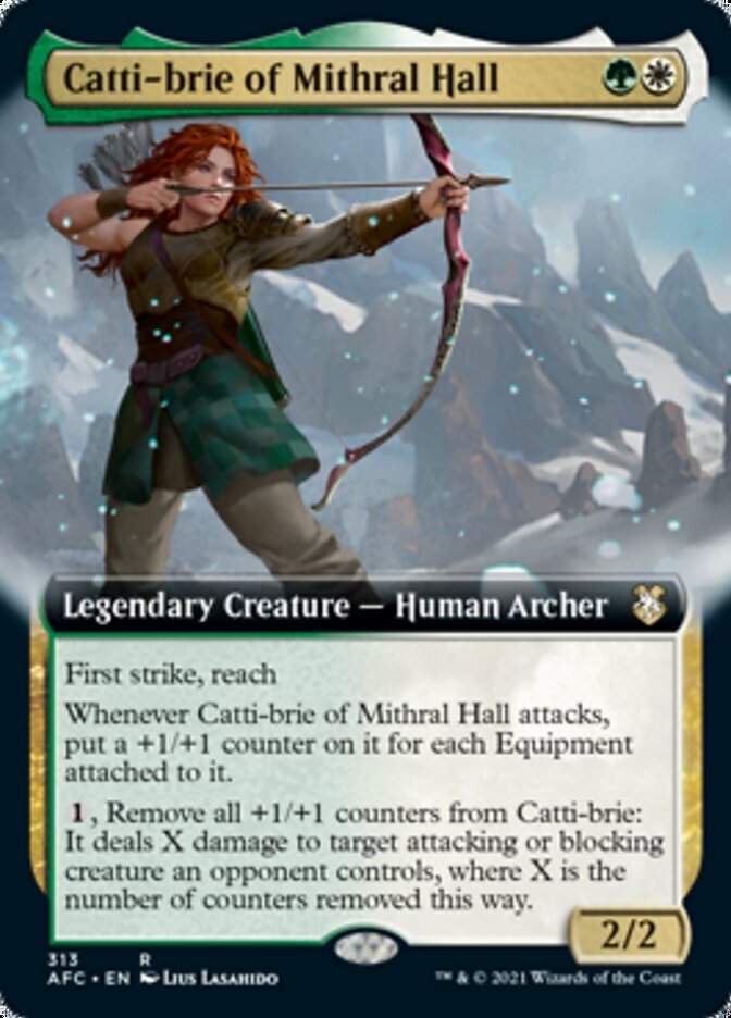 Catti-brie of Mithral Hall (Extended) [Dungeons & Dragons: Adventures in the Forgotten Realms Commander] | Fandemonia Ltd