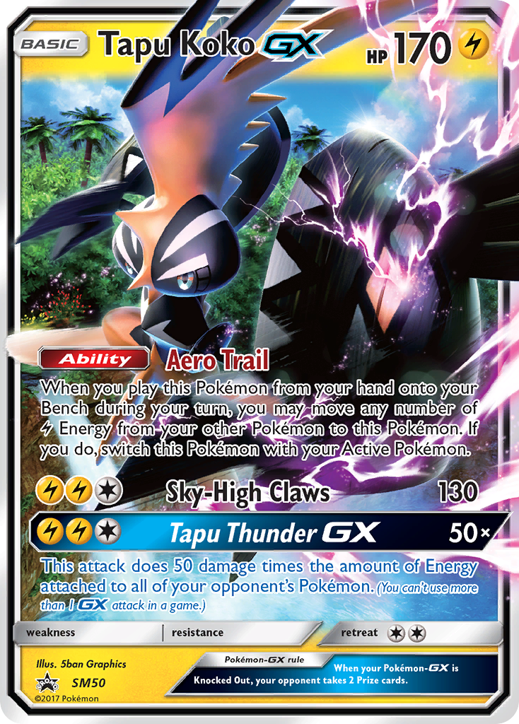 Tapu Koko GX (SM50) [Sun & Moon: Black Star Promos] | Fandemonia Ltd