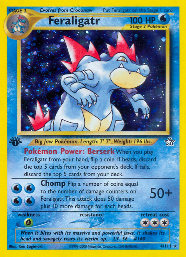 Feraligatr (4/111) [Neo Genesis 1st Edition] | Fandemonia Ltd