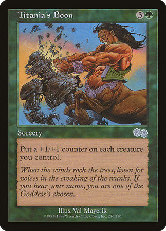 Titania's Boon [Urza's Saga] | Fandemonia Ltd