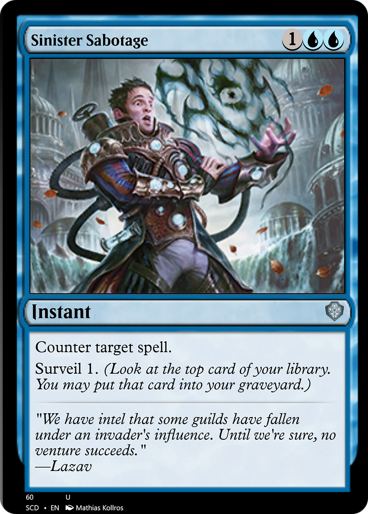 Sinister Sabotage [Starter Commander Decks] | Fandemonia Ltd