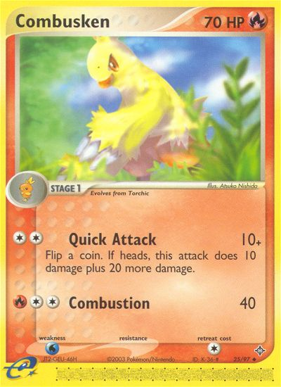 Combusken (25/97) [EX: Dragon] | Fandemonia Ltd