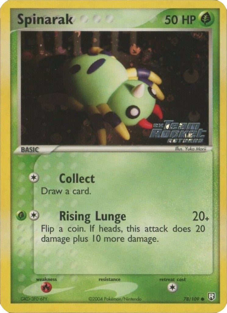 Spinarak (78/109) (Stamped) [EX: Team Rocket Returns] | Fandemonia Ltd