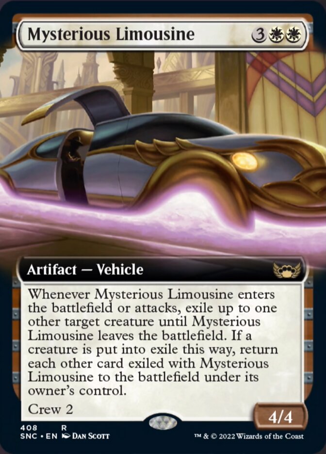 Mysterious Limousine (Extended Art) [Streets of New Capenna] | Fandemonia Ltd