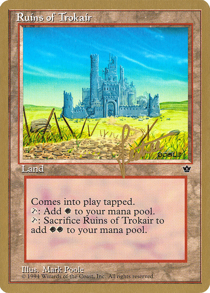 Ruins of Trokair (Bertrand Lestree) [Pro Tour Collector Set] | Fandemonia Ltd