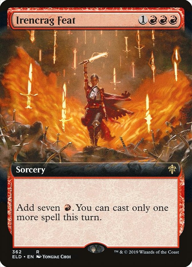 Irencrag Feat (Extended Art) [Throne of Eldraine] | Fandemonia Ltd