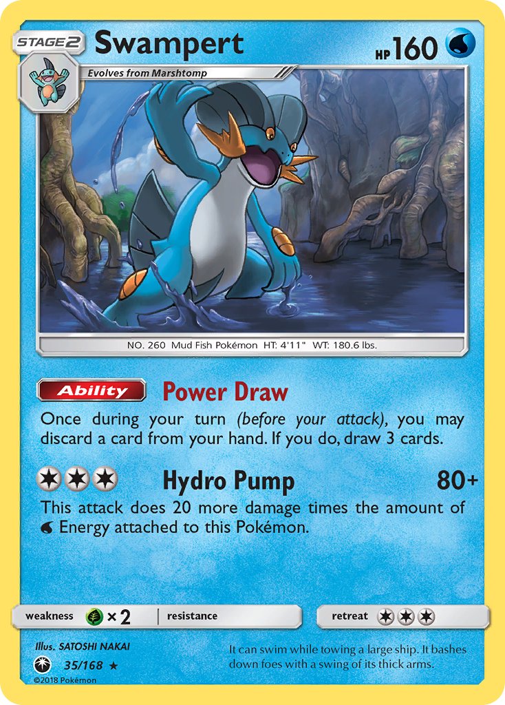 Swampert (35/168) (Theme Deck Exclusive) [Sun & Moon: Celestial Storm] | Fandemonia Ltd