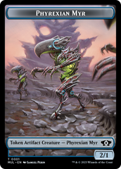 Phyrexian Myr // Knight Double-Sided Token [March of the Machine Tokens] | Fandemonia Ltd