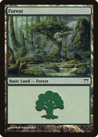 Forest (304) [Champions of Kamigawa] | Fandemonia Ltd
