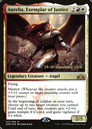 Aurelia, Exemplar of Justice [Guilds of Ravnica Promos] | Fandemonia Ltd