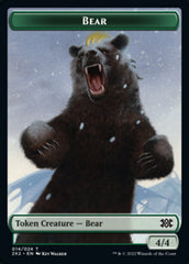 Bear // Phyrexian Golem Double-sided Token [Double Masters 2022 Tokens] | Fandemonia Ltd