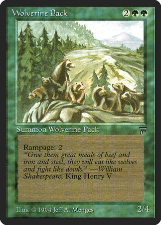 Wolverine Pack [Legends] | Fandemonia Ltd