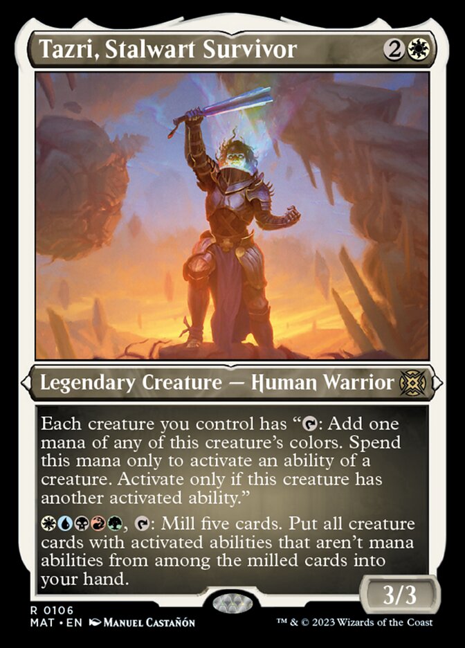 Tazri, Stalwart Survivor (Foil Etched) [March of the Machine: The Aftermath] | Fandemonia Ltd
