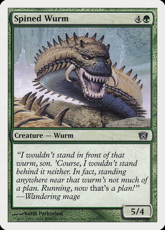 Spined Wurm [Eighth Edition] | Fandemonia Ltd