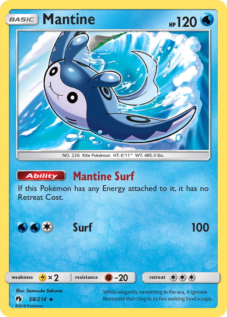 Mantine (58/214) [Sun & Moon: Lost Thunder] | Fandemonia Ltd