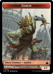 Goblin (0008) // Dragon Double-Sided Token [Ravnica Remastered Tokens] | Fandemonia Ltd