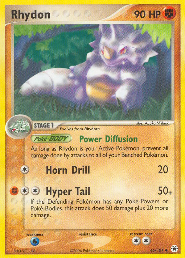 Rhydon (46/101) [EX: Hidden Legends] | Fandemonia Ltd