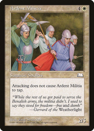 Ardent Militia [Weatherlight] | Fandemonia Ltd