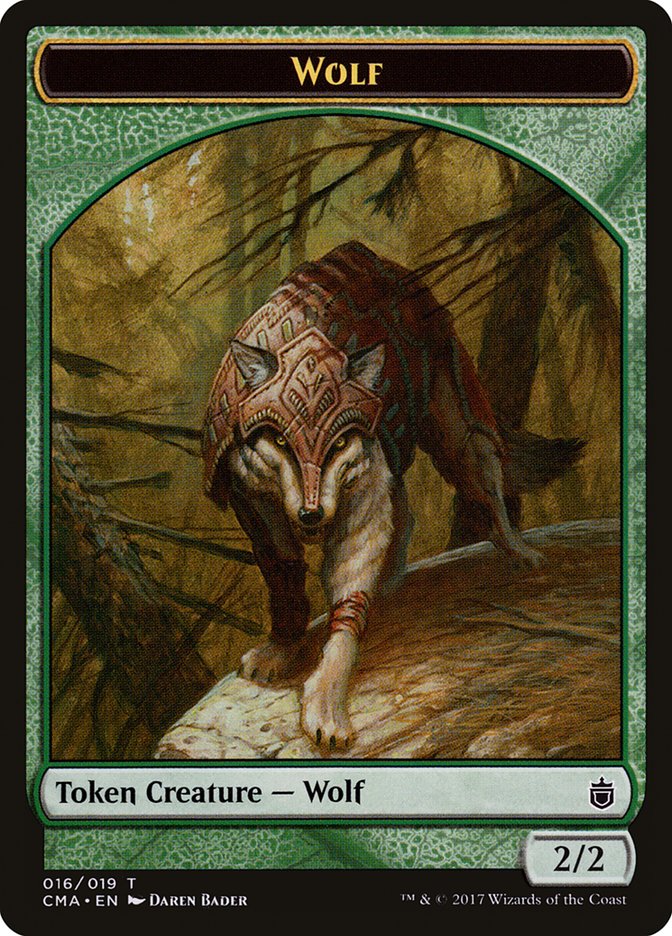 Wolf (016/019) [Commander Anthology Tokens] | Fandemonia Ltd