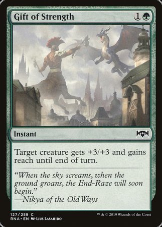 Gift of Strength [Ravnica Allegiance] | Fandemonia Ltd