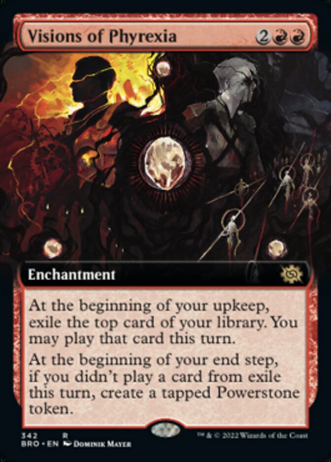 Visions of Phyrexia (Extended Art) [The Brothers' War] | Fandemonia Ltd