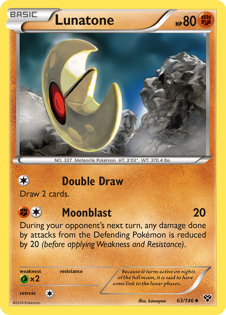 Lunatone (63/146) [XY: Base Set] | Fandemonia Ltd