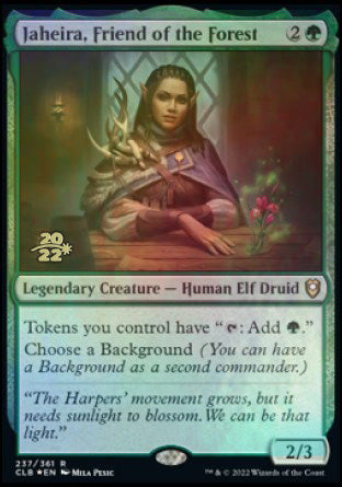 Jaheira, Friend of the Forest [Commander Legends: Battle for Baldur's Gate Prerelease Promos] | Fandemonia Ltd