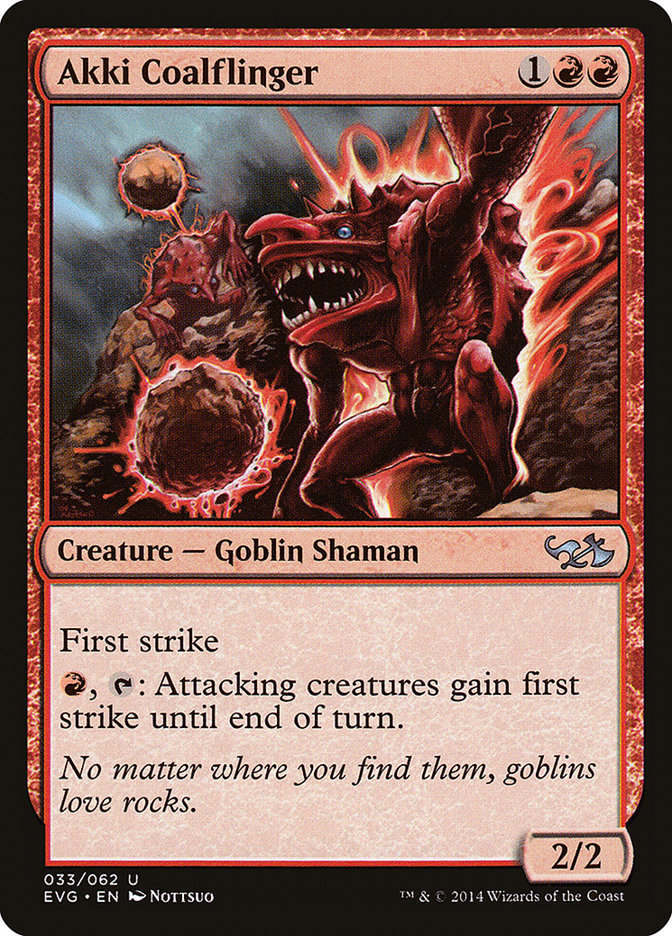 Akki Coalflinger (Elves vs. Goblins) [Duel Decks Anthology] | Fandemonia Ltd