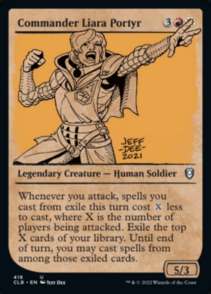 Commander Liara Portyr (Showcase) [Commander Legends: Battle for Baldur's Gate] | Fandemonia Ltd