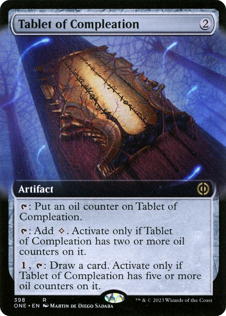 Tablet of Compleation (Extended Art) [Phyrexia: All Will Be One] | Fandemonia Ltd