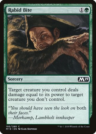 Rabid Bite [Core Set 2019] | Fandemonia Ltd