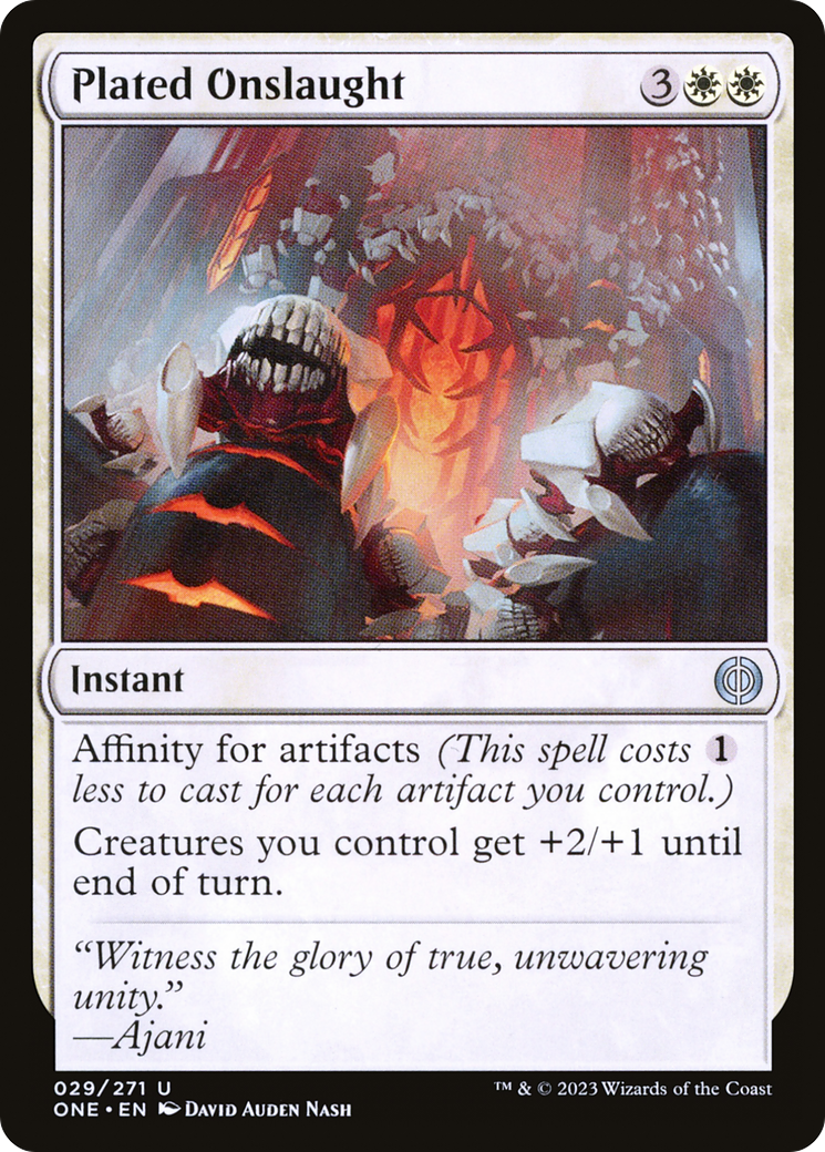Plated Onslaught [Phyrexia: All Will Be One] | Fandemonia Ltd