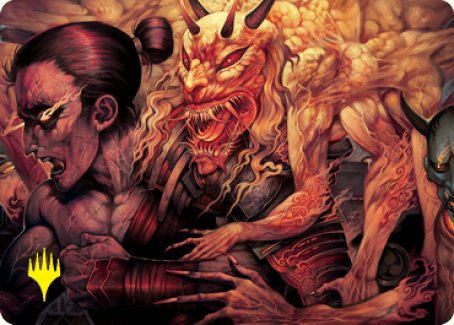 Gift of Wrath Art Card (Gold-Stamped Signature) [Kamigawa: Neon Dynasty Art Series] | Fandemonia Ltd