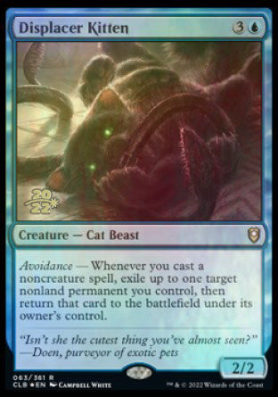 Displacer Kitten [Commander Legends: Battle for Baldur's Gate Prerelease Promos] | Fandemonia Ltd