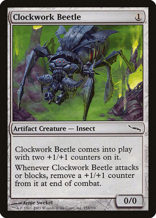 Clockwork Beetle [Mirrodin] | Fandemonia Ltd