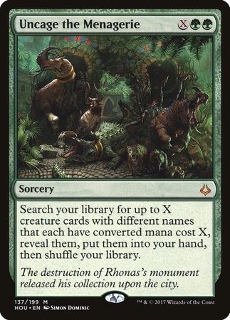 Uncage the Menagerie [Hour of Devastation] | Fandemonia Ltd