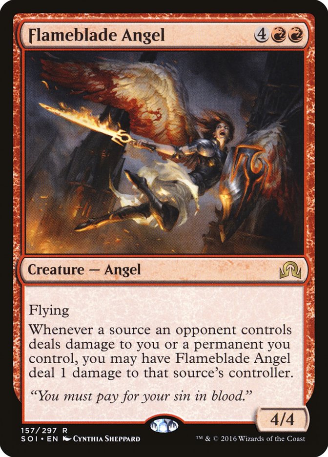 Flameblade Angel [Shadows over Innistrad] | Fandemonia Ltd