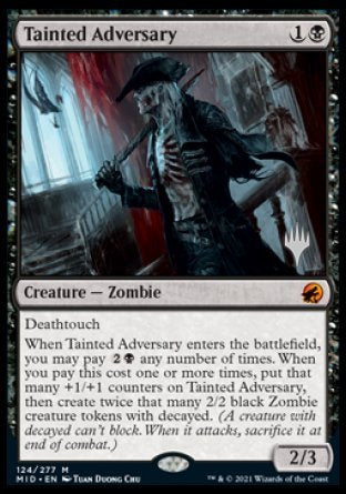 Tainted Adversary (Promo Pack) [Innistrad: Midnight Hunt Promos] | Fandemonia Ltd