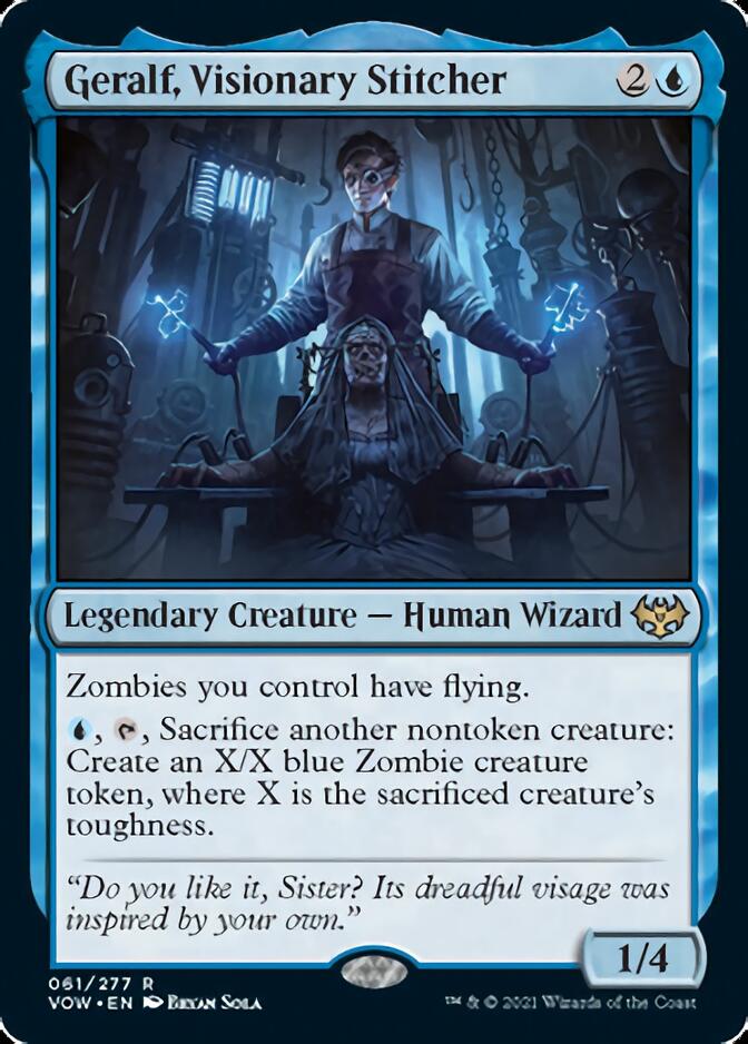 Geralf, Visionary Stitcher [Innistrad: Crimson Vow] | Fandemonia Ltd