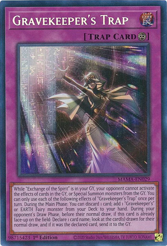Gravekeeper's Trap [MAMA-EN029] Ultra Pharaoh's Rare | Fandemonia Ltd
