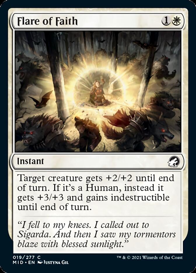 Flare of Faith [Innistrad: Midnight Hunt] | Fandemonia Ltd