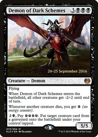 Demon of Dark Schemes [Kaladesh Promos] | Fandemonia Ltd