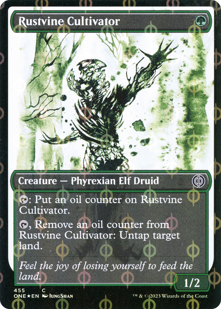 Rustvine Cultivator (Showcase Ichor Step-and-Compleat Foil) [Phyrexia: All Will Be One] | Fandemonia Ltd